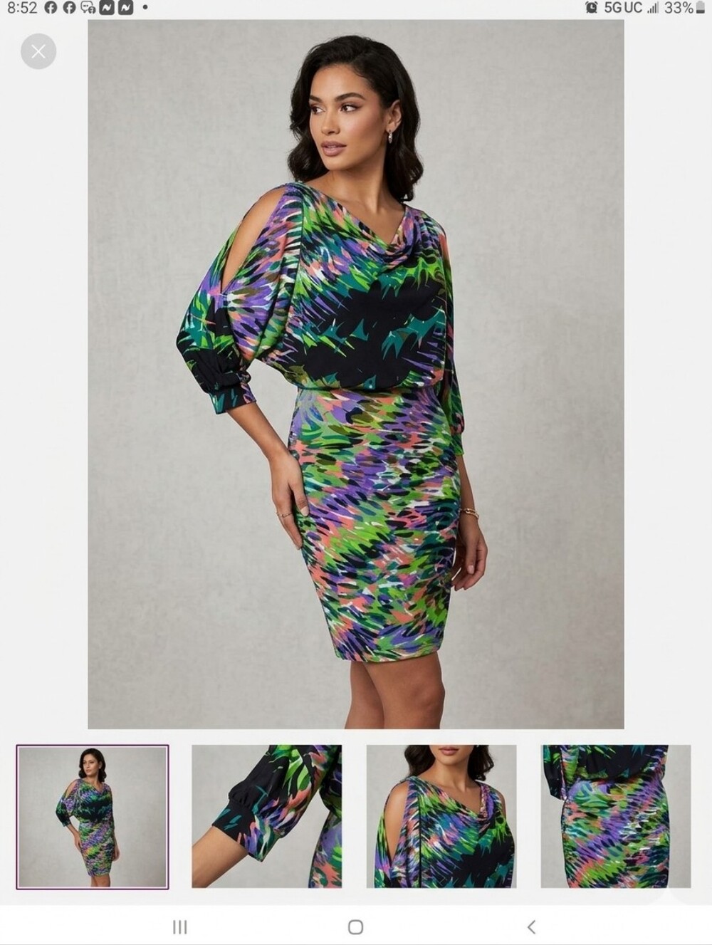 MAGGY LONDON DRESS SIZE 8 IN A BEAUTIFUL COLOR COMBINATION POLYESTER AND SPANDEX